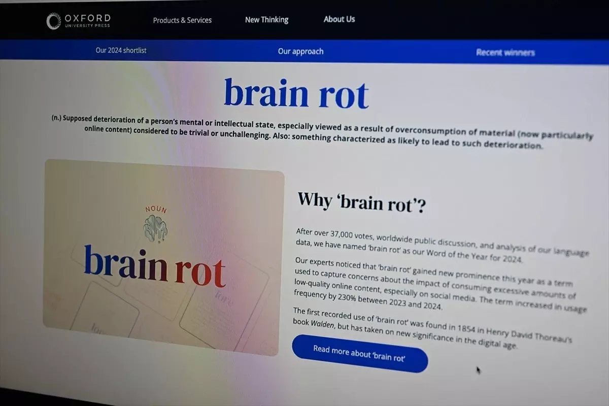 Oxford Sözlüğü’nden Yılın Kelimesi: ‘Beyin Çürümesi’