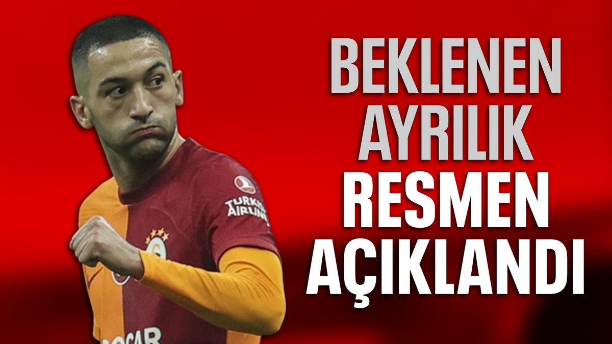 Galatasaray, Hakim Ziyech ile ayrılığı resmen açıkladı