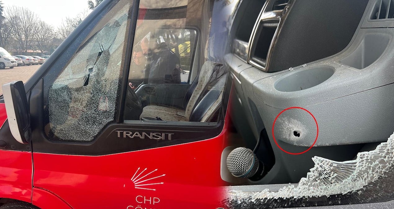 CHP aracına silahlı saldırı!