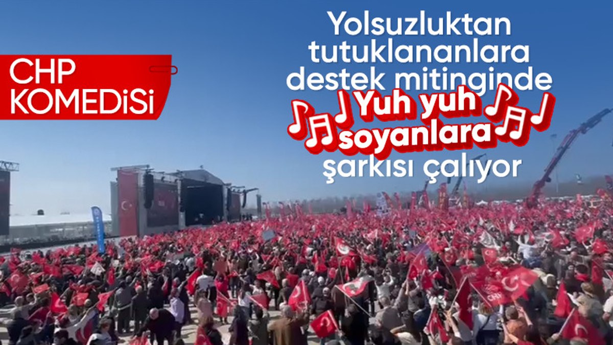 Maltepe’de İmamoğlu’na destek mitinginde ‘Yuh Yuh’ şarkısı çalındı